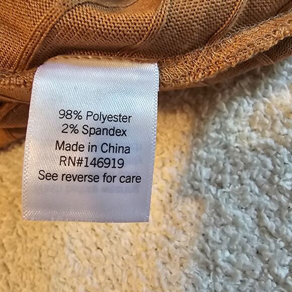 Nine West Brown Hooded Sweater Tunic Top Long Sleeve Ribbed Pullover Women’s XL - Picture 6 of 11